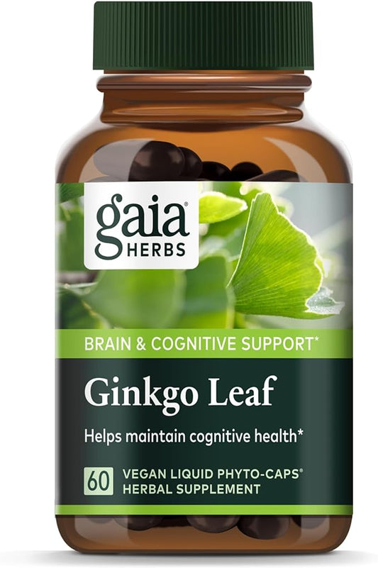 Gaia Herbs Ginkgo Leaf 60 Vegan (20-Day Supply)