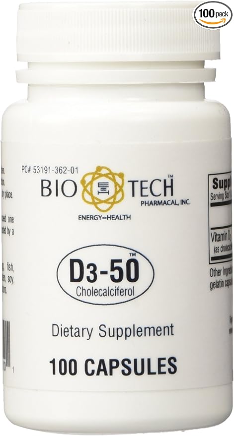 BioTech Pharmacal - D3-50 (50,000 IU) 100 Caps