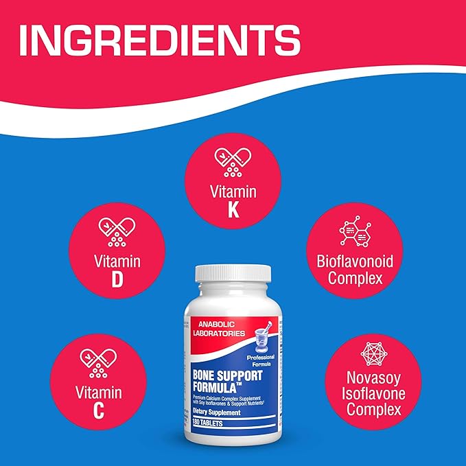 Anabolic Laboratories Bone Support Calcium Complex 180 Tablets