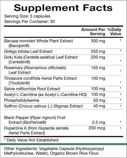 Natura Health Products Vibrant Mind (90 Capsules)