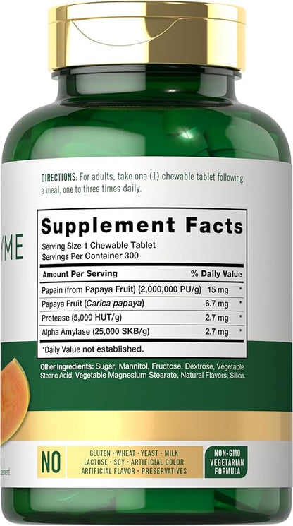Carlyle Papaya Enzyme Chewable Tablets