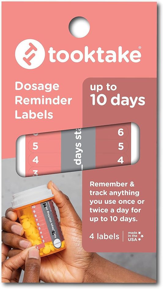 10-Day Tracking Stickers for Vitamins & Medication in All Forms,Vitamin Organizer,Easy Pill Tracker,Daily Pill Organizer,Medicine Organizer,Weekly Pill Box,7 Day Week, AM/PM, Day & Night