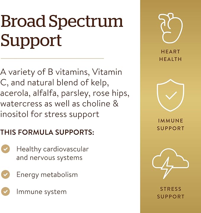 Solgar B-Complex with Vitamin C Stress 250 Tablets 125 Servings