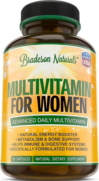 Women's Multivitamin Supplement. Vitamins A C USA,60 Caps
