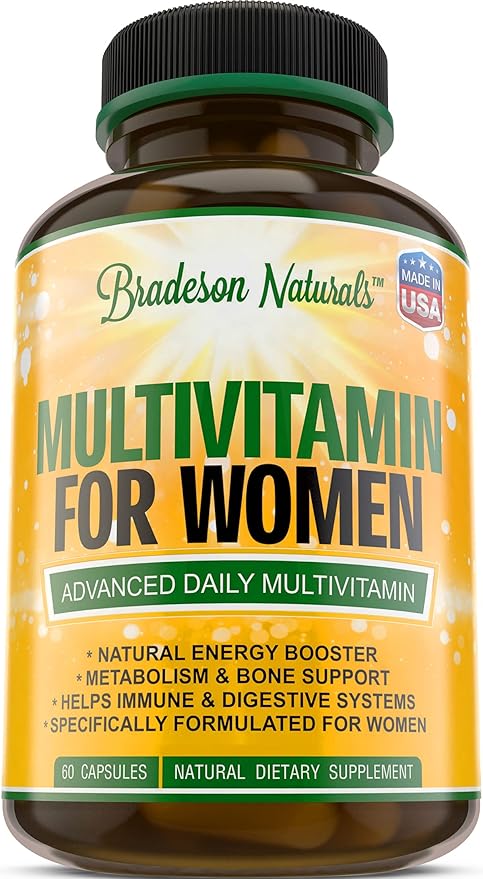 Women's Multivitamin Supplement. Vitamins A C USA,60 Caps