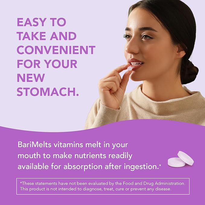 BariMelts Vitamin B12 Plus 3 Month (90 Fast-Dissolving B12, Vitamin B6, Methylated