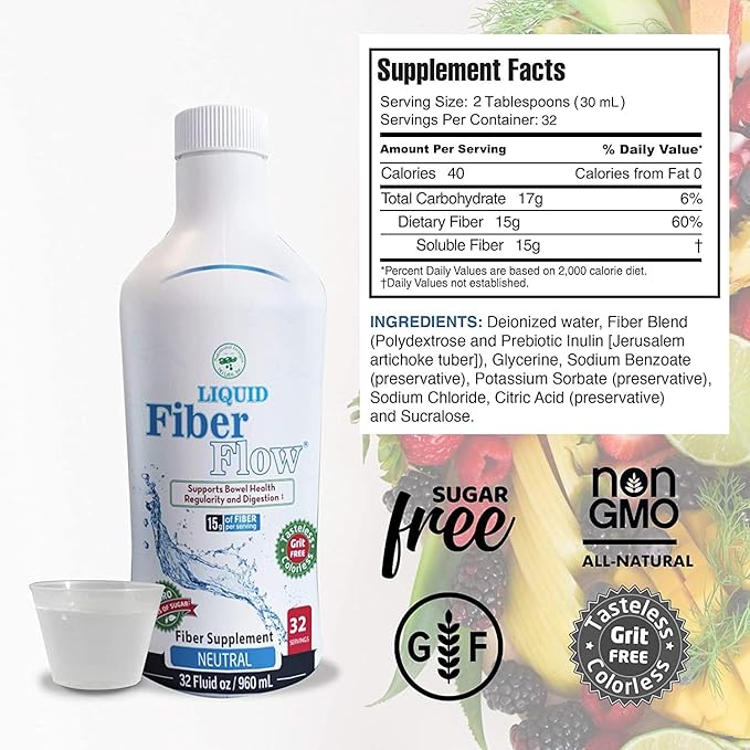 Liquid Fiber Flow Sugar-Free Prebiotic Inulin