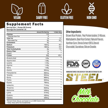 Steel Supplements Veg-PRO 25 Servings (1.65lbs) |