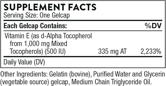 THORNE Ultimate-E - Contains All of 60 Gelcaps