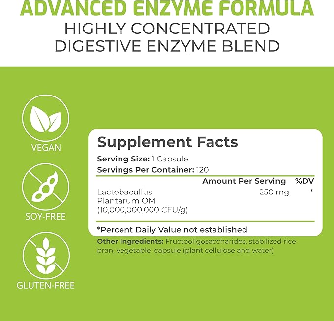 BiOptimizers P3-OM Proteolytic Prebiotics & Probiotics (120 Vegan