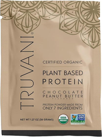 Truvani Vegan Pea Protein Powder 20g Organic 1 Serving