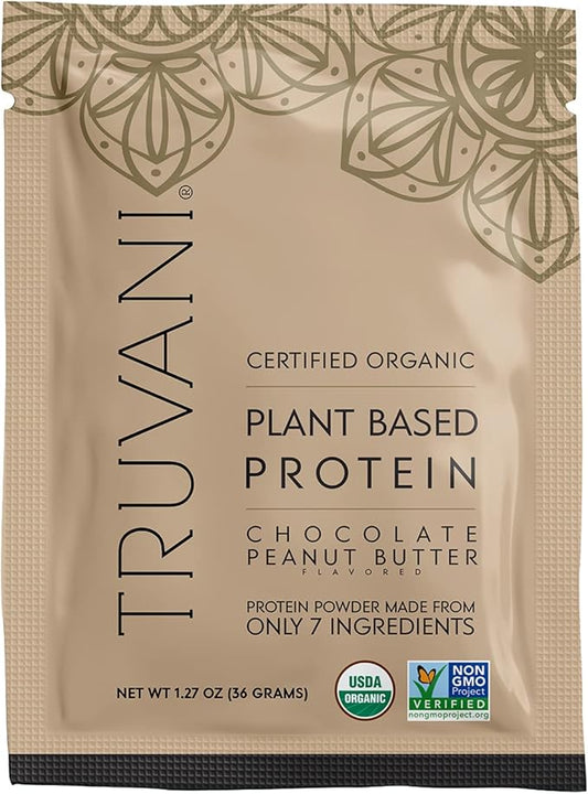 Truvani Vegan Pea Protein Powder 20g Organic 1 Serving
