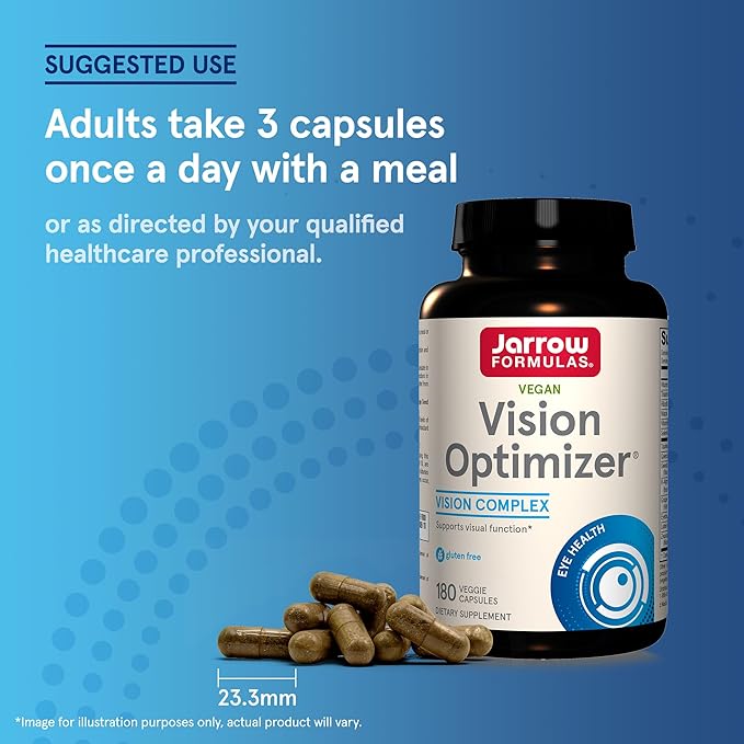 Jarrow Formulas Vision Optimizer Veggie Capsules 180 Count