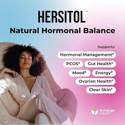 Hormone Balance for Women, PCOS, Ovarian Support, Fertility, Menstrual Cycle | Myo-Inositol & D-Chiro Inositol Supplement 40:1 Ratio With Folic Acid, B12 & Probiotics | Female Vitamins 30 Capsules