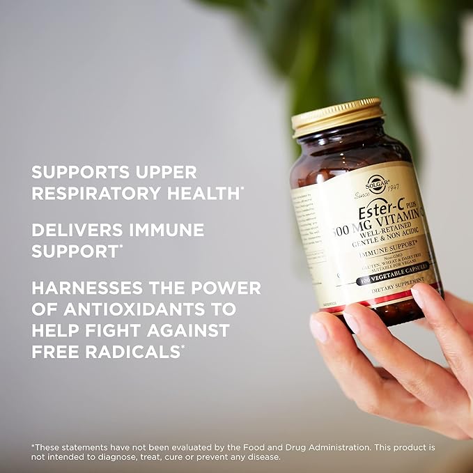 SOLGAR Ester-C Plus 500 mg Vitamin 100 Vegetable 2 - 200 Total