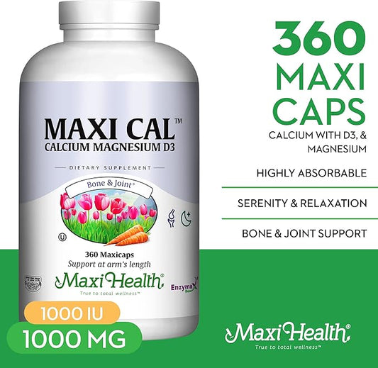 Maxi Health Calcium D3 and (360 Count)