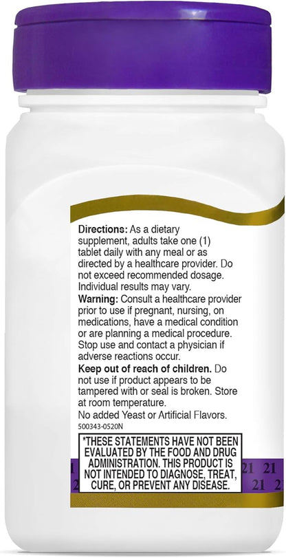 21st Century Lutein 10 mg Tablets, 60 Count