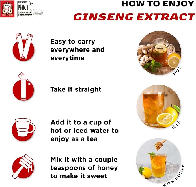 CheongKwanJang 100% Ginseng Extract Stick 3000mg Korean 30P
