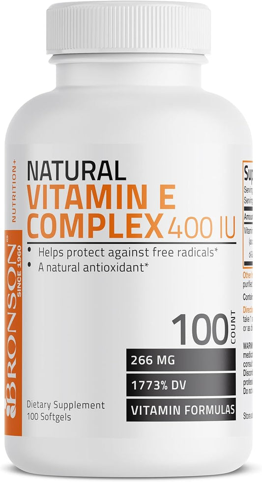 Bronson Natural Vitamin E Complex 400 100 Softgels