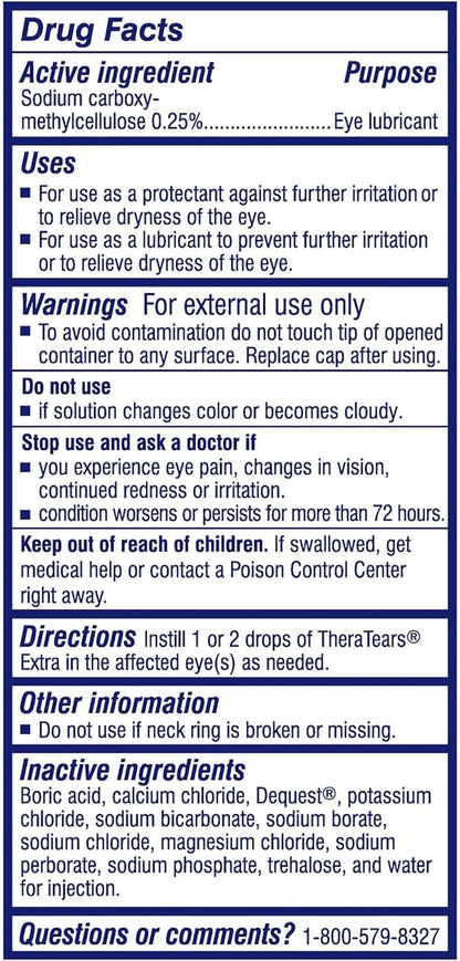 TheraTears Extra Dry Eye Therapy Lubricating 0.5 fl 2 Count(Pack 1)