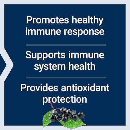 Life Extension Black Elderberry + Vitamin C, Everyday Immune Support from Elderberry & Vitamin C, Gluten Free, Non-GMO, Vegetarian, 60 Capsules