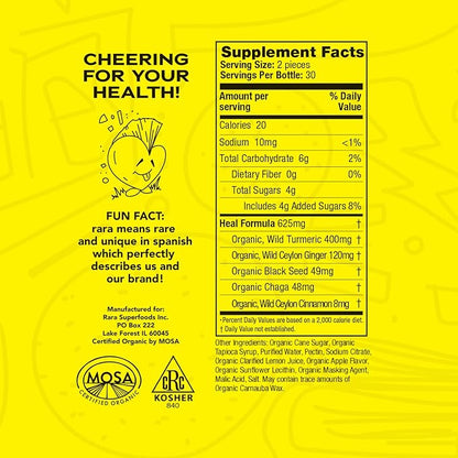 HEAL Mind & Body Recovery USDA (60 Gummies,