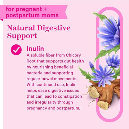Pink Stork Prenatal Fiber Gummies for Women 3g Prebiotic 60 Vegan