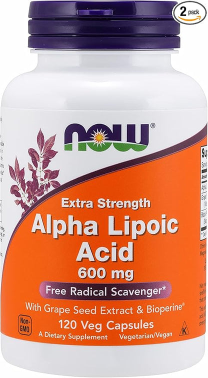 Now Foods Alpha Lipoic Acid 600 mg 120 Count 2)