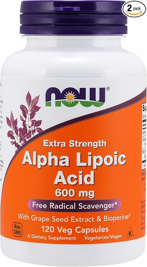 Now Foods Alpha Lipoic Acid 600 mg 120 Count 2)