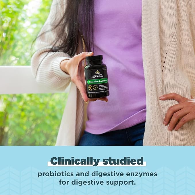 Digestive Enzymes by Ancient Nutrition, Supports 90 Ct