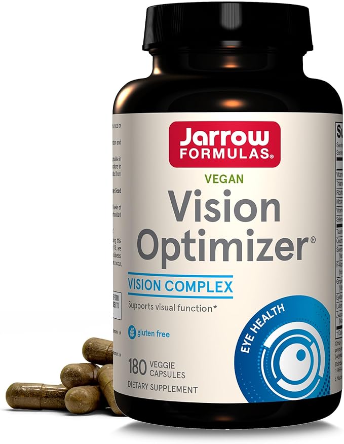 Jarrow Formulas Vision Optimizer Veggie Capsules 180 Count