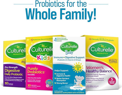 Culturelle Baby Probiotic Drops + Vitamin 0-12 Months, 30 Day 9ml