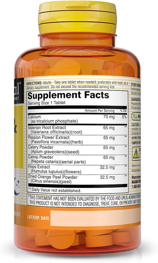 MASON NATURAL Vitamins Relax & Sleep 90 Count, 3