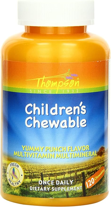 Thompson Children's Multi, Chewable, Punch (Btl-Plastic) 120ct