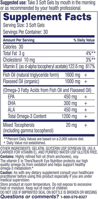 TheraTears Omega 3 Supplement, 1200mg, 90 1)