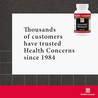 Health Concerns Calm Spirit - Calm Aid Supplements for Men & Women - Supports Heart Yin - 90 Capsules