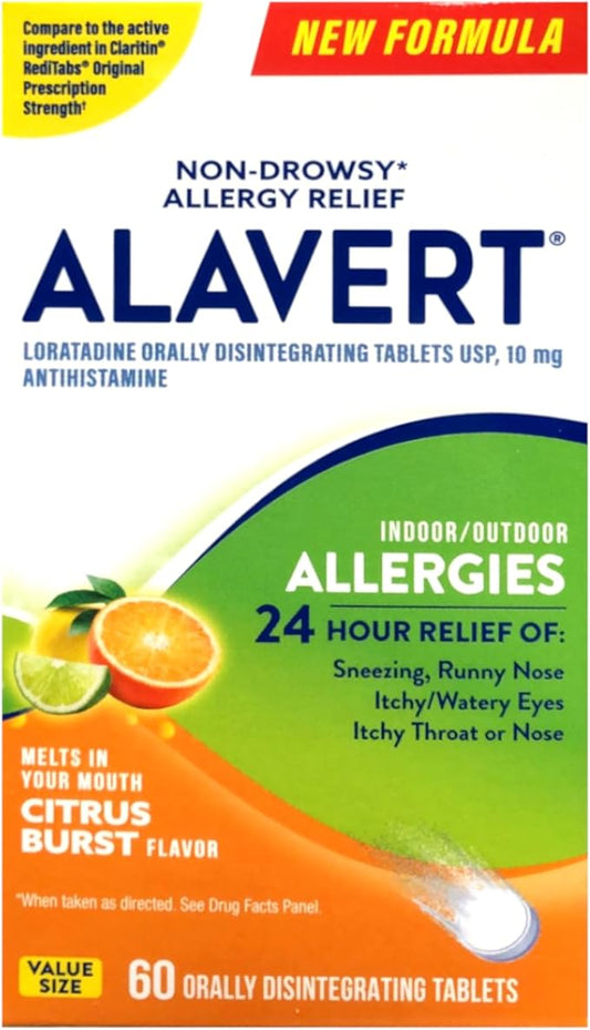 Alavert 24 Hour Orally Disintegrating Tablets 60 Tablets