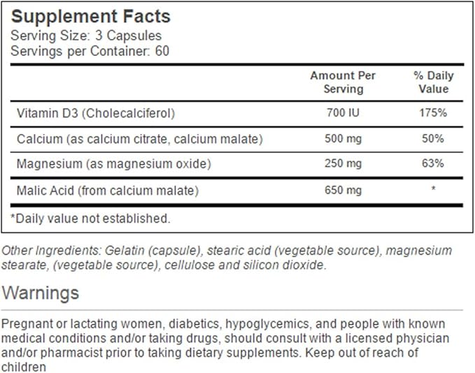 Vitacost Calcium Magnesium & Vitamin D 180 Capsules