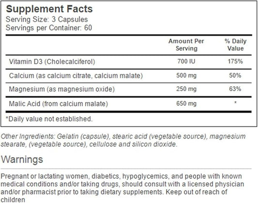 Vitacost Calcium Magnesium & Vitamin D 180 Capsules