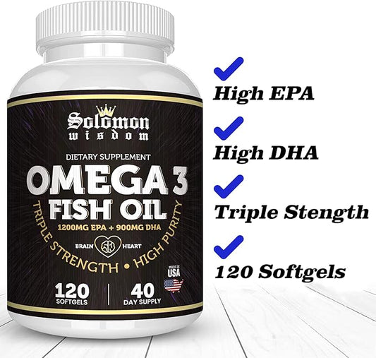 Omega 3 Fish Oil 120 Soft 1200mg & 900mg -