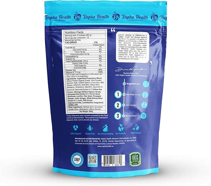 Superfood Vegan Protein (Vanilla) 15 Servings