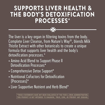 Nature's Way Complete Liver Cleanse, Supports 84 Capsules