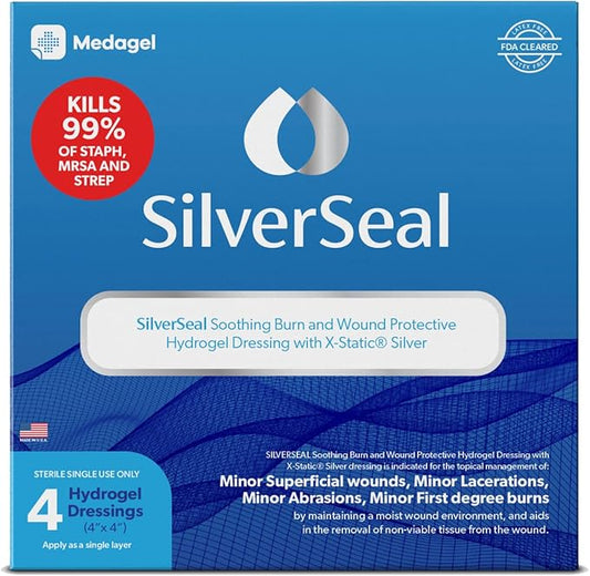 SilverSeal Burn and Wound Dressing 4 Sterile