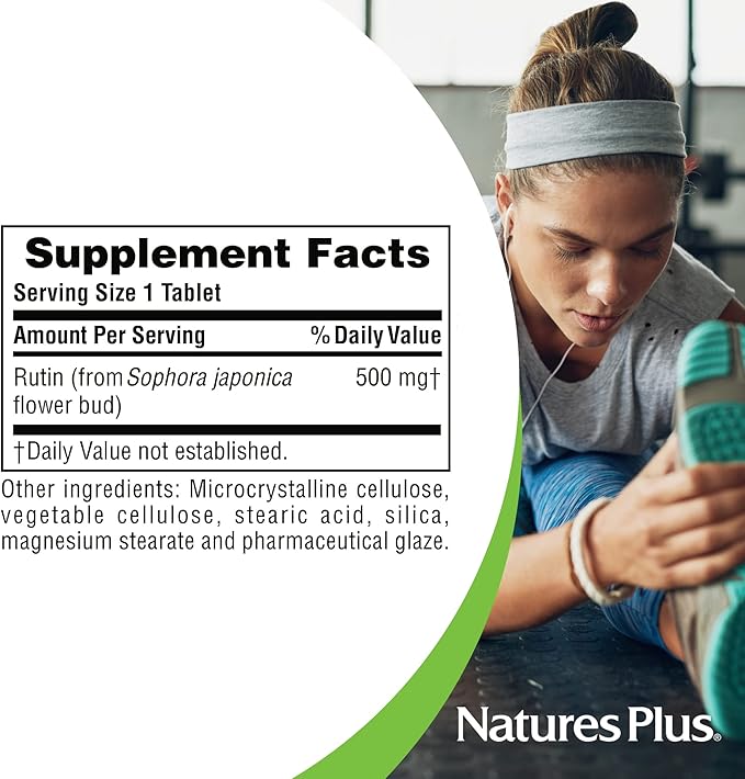 NaturesPlus Rutin 500 mg 60 Vegetarian 60 Servings