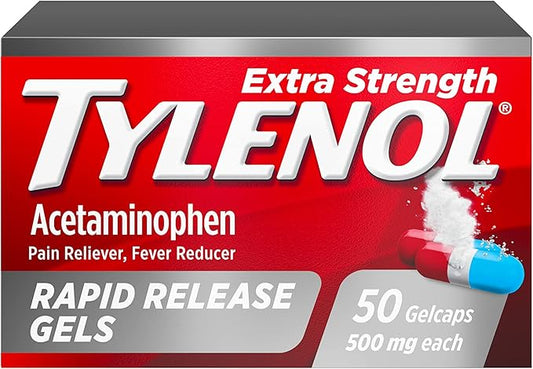 Tylenol Extra Strength Acetaminophen Rapid Release 500 mg 50 ct