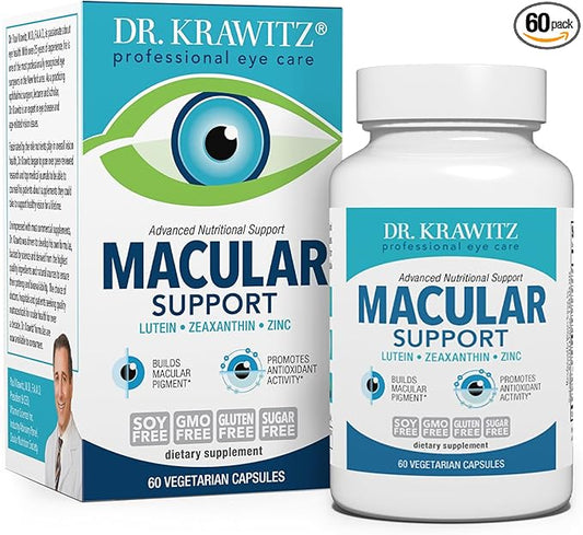 Macular Support with Lutein, Zeaxanthin Zinc (60 Vegetarian