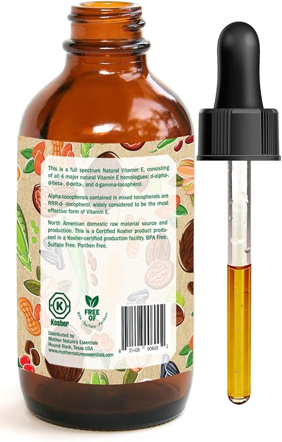 Mother Nature's Essentials Vitamin E Supplement 42,000IU, 2 2 oz
