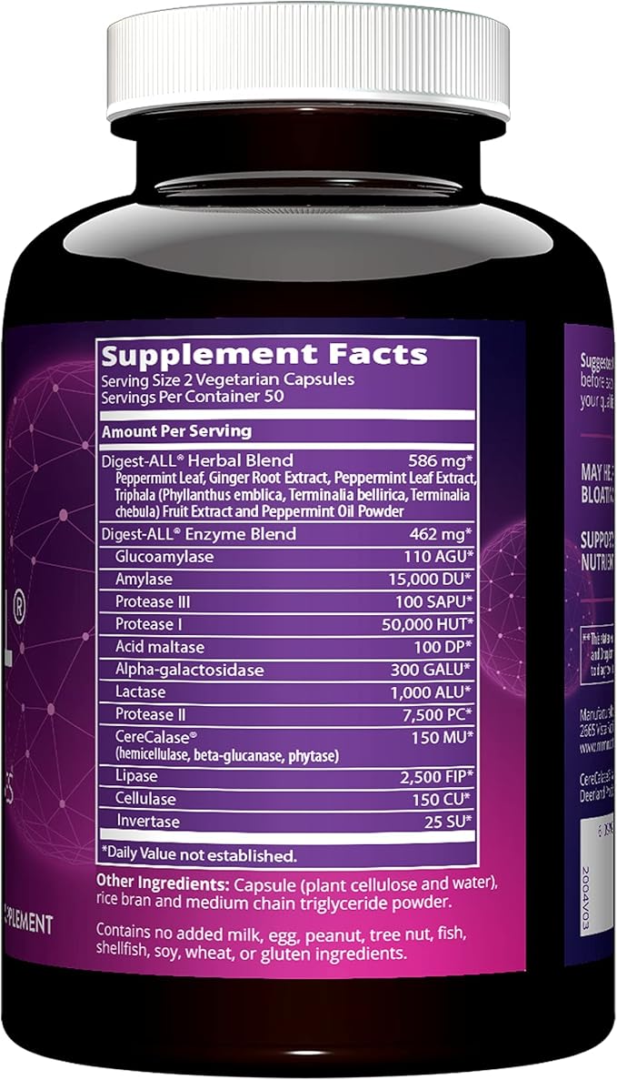 MRM Nutrition Digest-All ® 100% Vegetarian 50 Servings