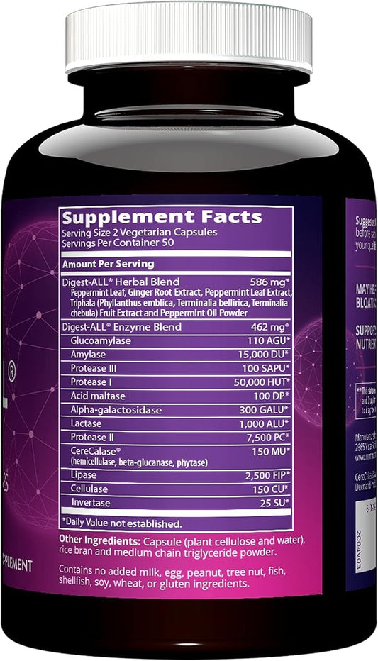 MRM Nutrition Digest-All ® 100% Vegetarian 50 Servings