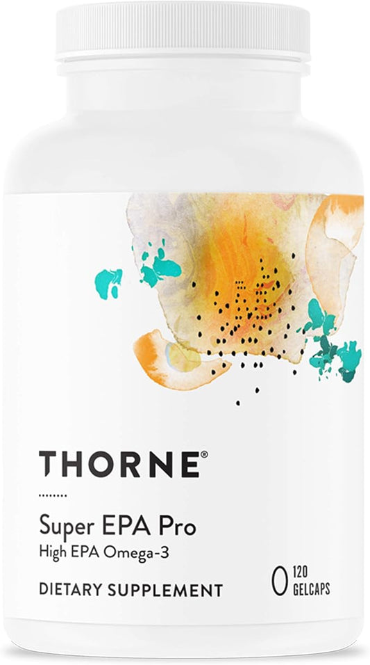 THORNE Super EPA Pro Omega-3 Fish 1300mg EPA 200mg DHA 120 Gelcaps